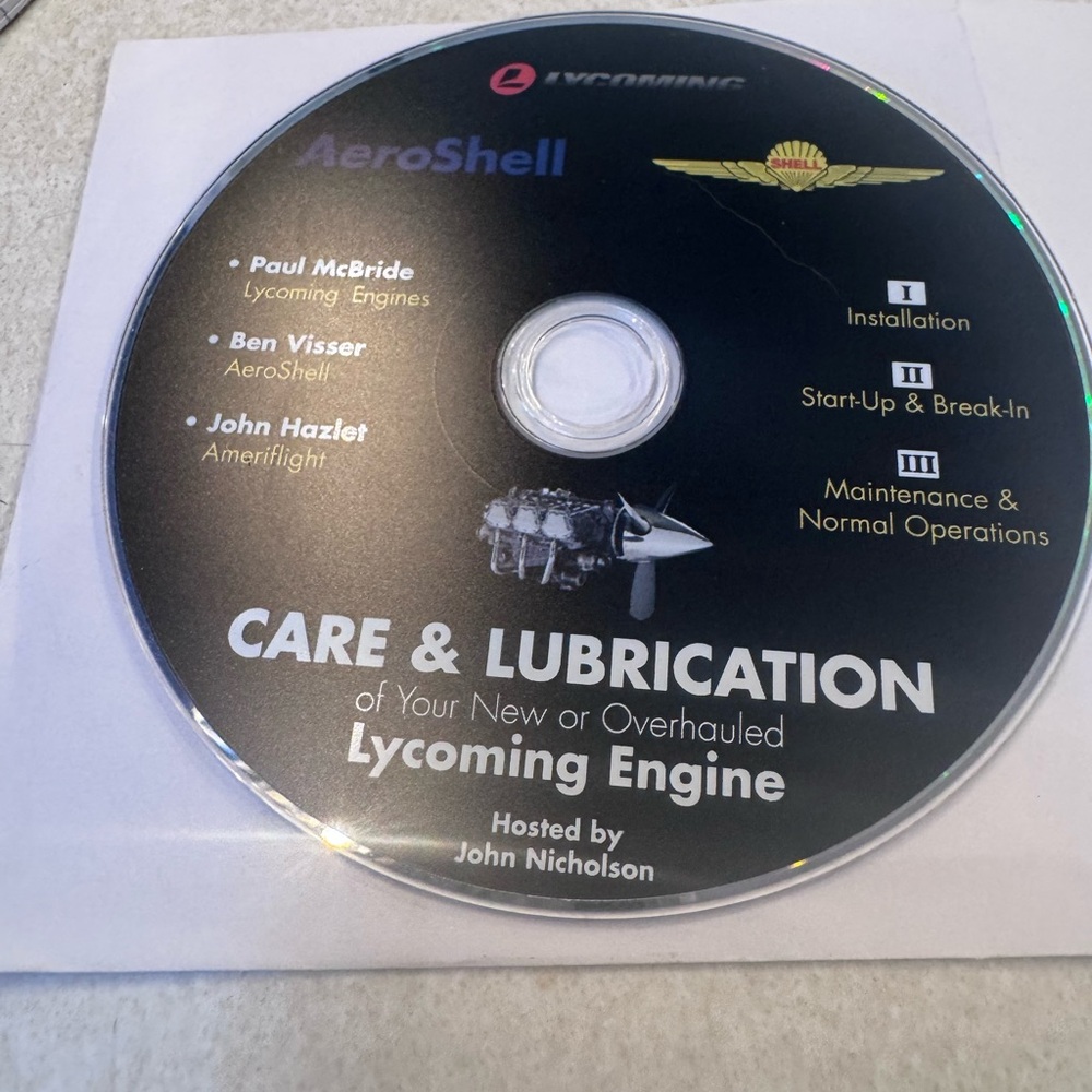 Care & Lubrication CD - Black Instructional Disc